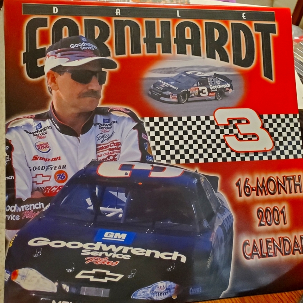 Dale Earnhardt The Intimidator 2001 16 Month Calendar NIP NASCAR